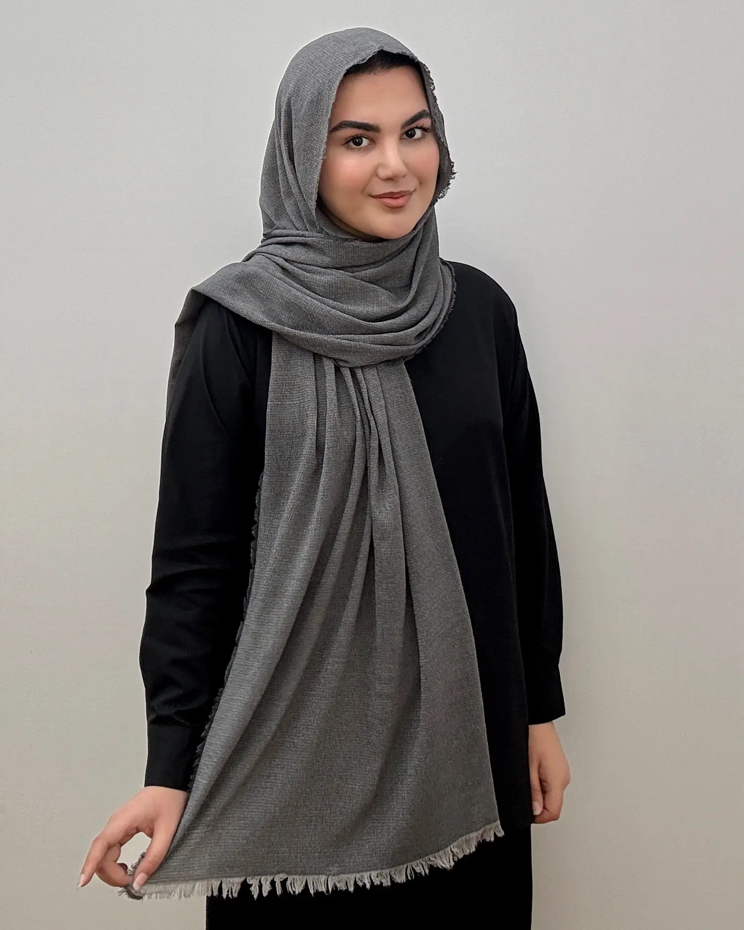 شال زنانه کنفی دور ریش